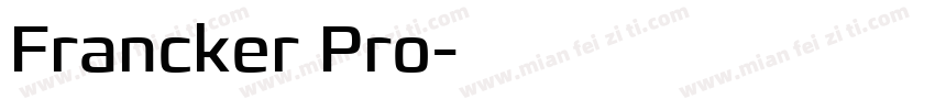 Francker Pro字体转换